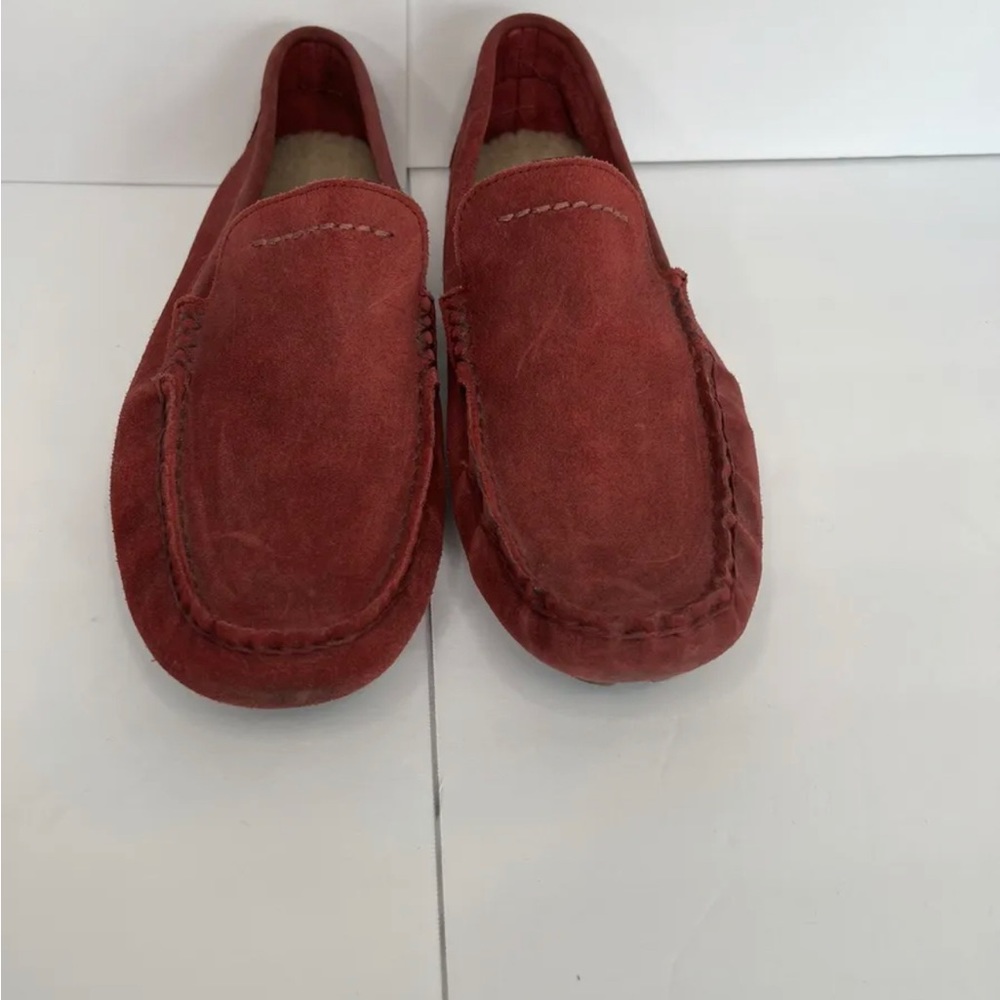 UGGS Mens Moc Toe Slip Ons. Size 11 M. Red Burgundy